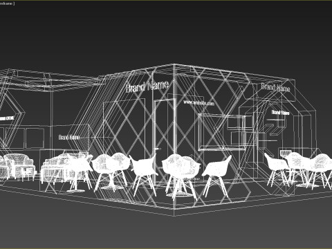 3d booth 3D 模型