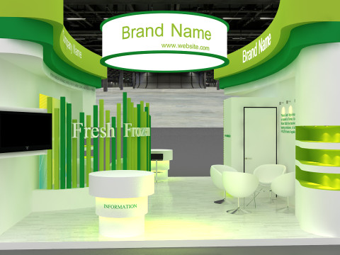 3d stand Modello 3D