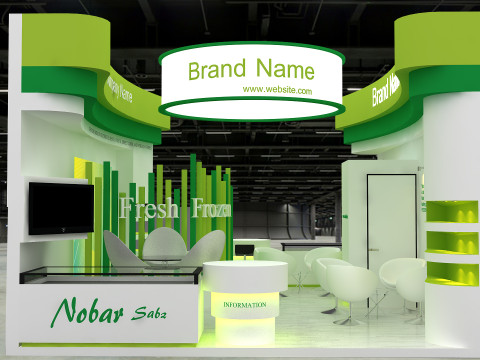 3d stand Modello 3D