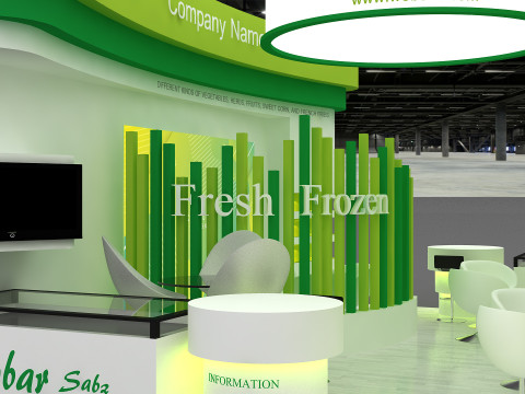 3d stand Modello 3D