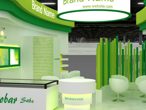 3d stand Modello 3D