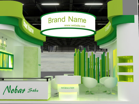 3d stand Modello 3D