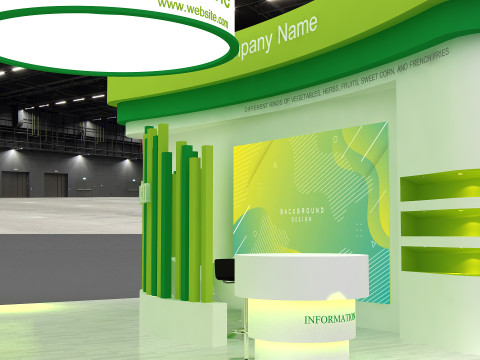 3d stand Modello 3D