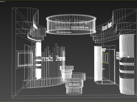 3d stand Modello 3D