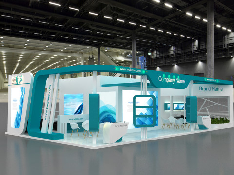 3D Booth Design Model 3D