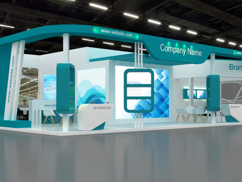 3D Booth Design Model 3D