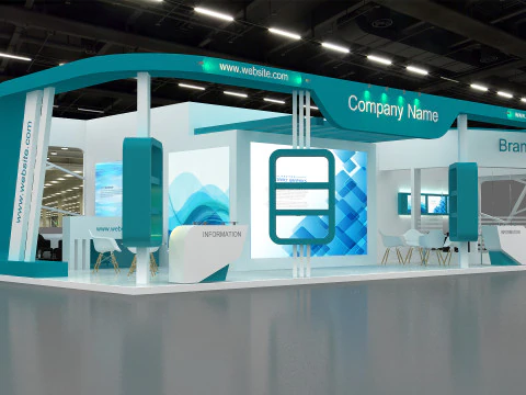 3D Booth Design 3D Model