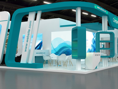 3D Booth Design Model 3D
