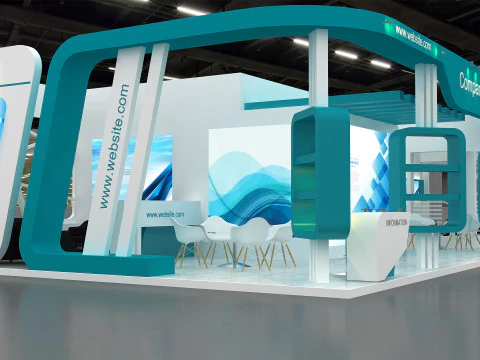3D Booth Design 3D Model