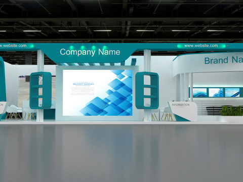 3D Booth Design Model 3D