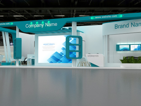 3D Booth Design Model 3D
