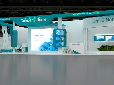 3D Booth Design 3D Model