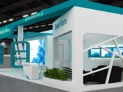 3D Booth Design Model 3D