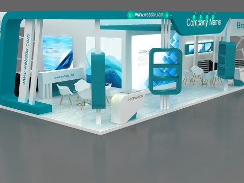 3D Booth Design Model 3D