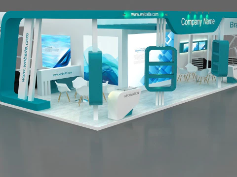 3D Booth Design 3D Model