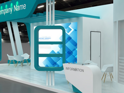 3D Booth Design Model 3D