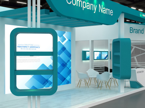 3D Booth Design Model 3D