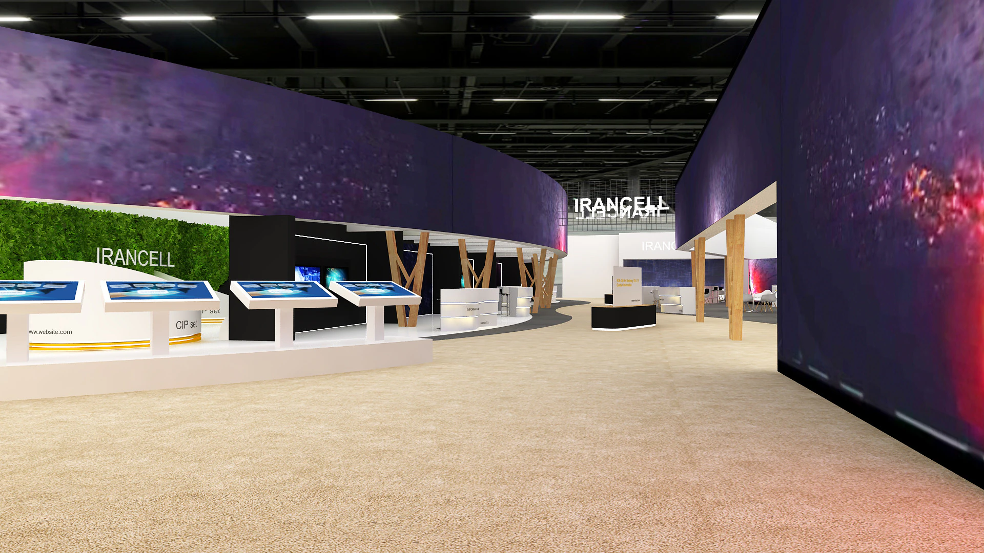 3D Booth Design 3D Model .c4d .max .obj .3ds .fbx .stl .blend 