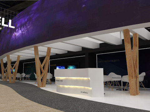 3D Booth Design 3D 模型