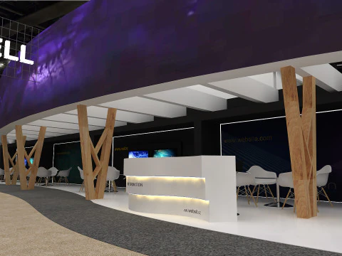 3D Booth Design 3D Model