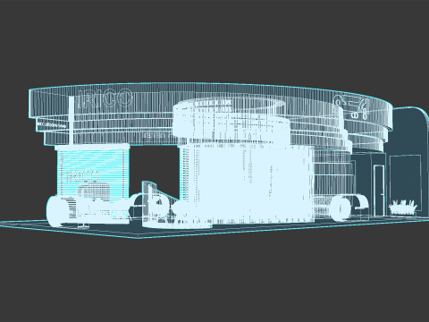 3d exhibition Modello 3D