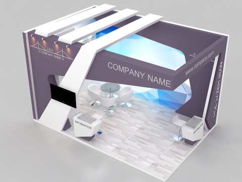 3d exhibition Model 3D