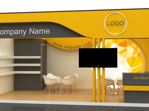3D Exhibition Stand 3D Model