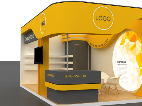 3D Exhibition Stand Modello 3D