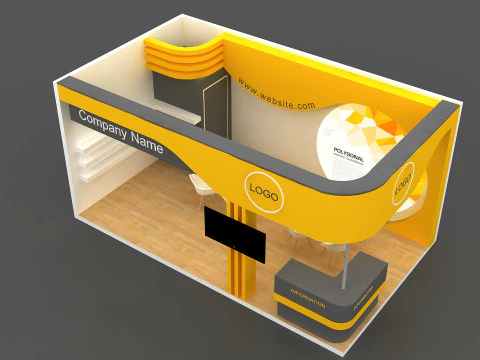 3D Exhibition Stand 3D Model