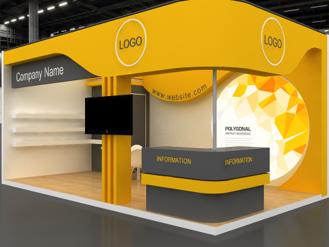 3D Exhibition Stand Modello 3D