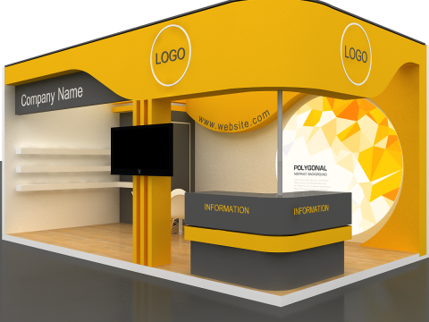 3D Exhibition Stand Modello 3D