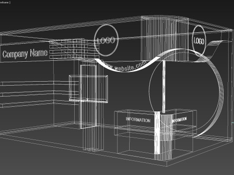 3D Exhibition Stand Modello 3D