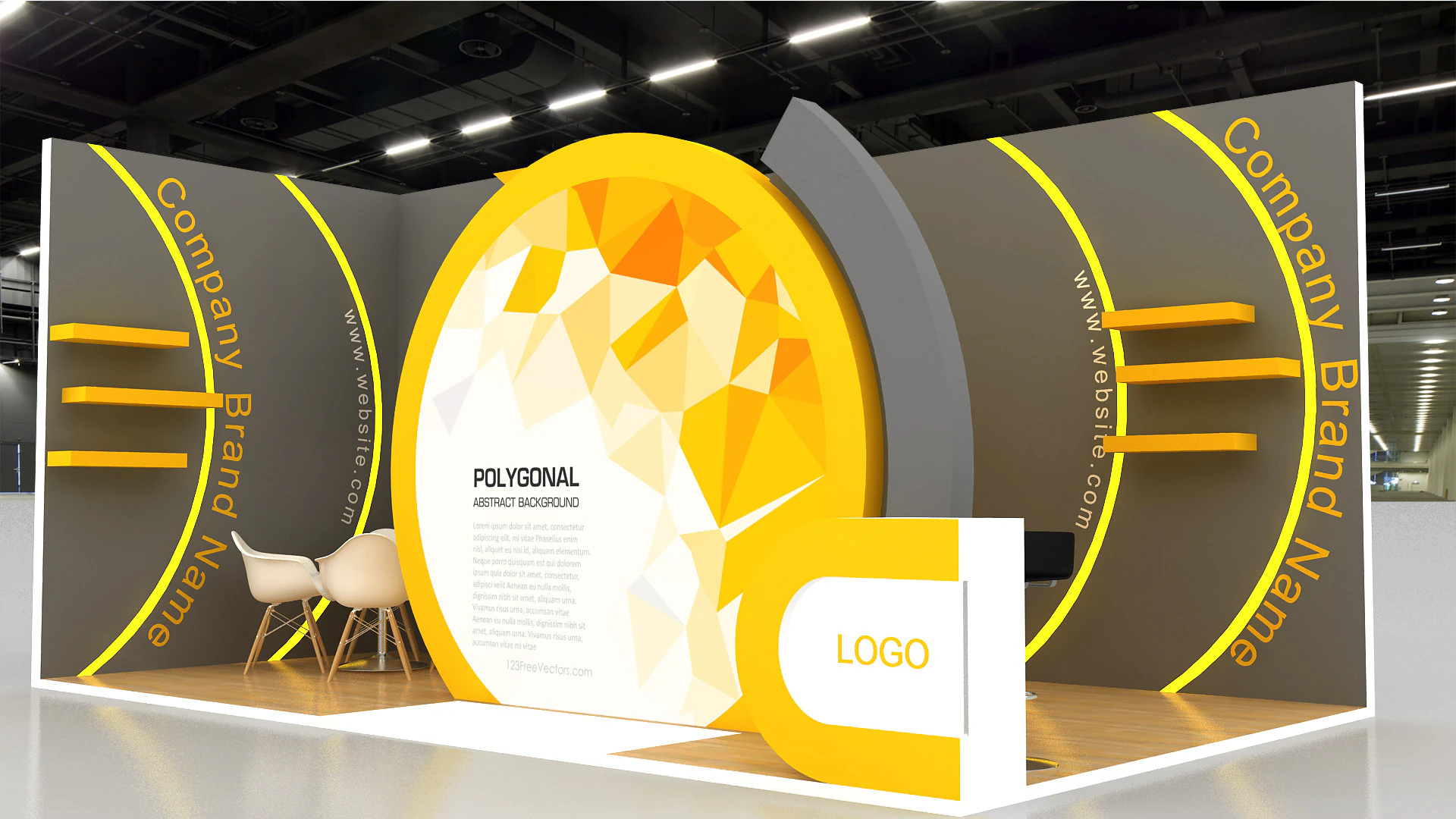 3d exhibition 3D Model .c4d .max .obj .3ds .fbx .stl .blend