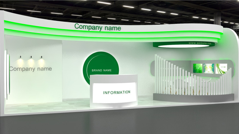 3D Exhibition Stand Modello 3D .c4d .max .obj .3ds .fbx .stl .blend