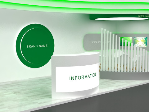 3D Exhibition Stand Modello 3D