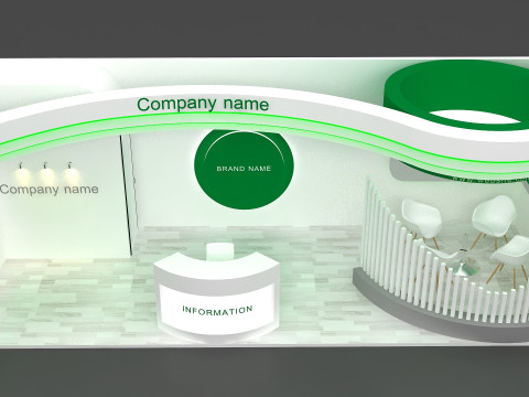 3D Exhibition Stand Modello 3D