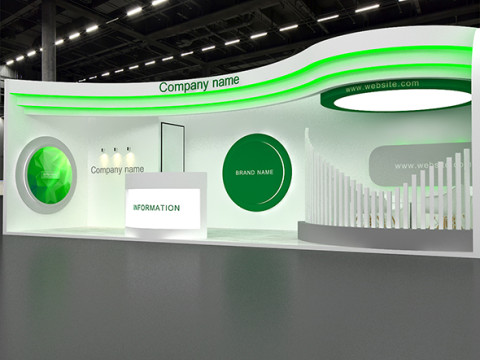 3D Exhibition Stand Modello 3D