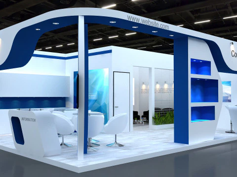 Stand Pameran 3D Model 3D