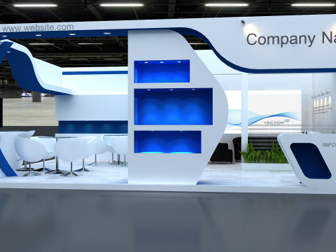 3D Exhibition Stand 3D Model