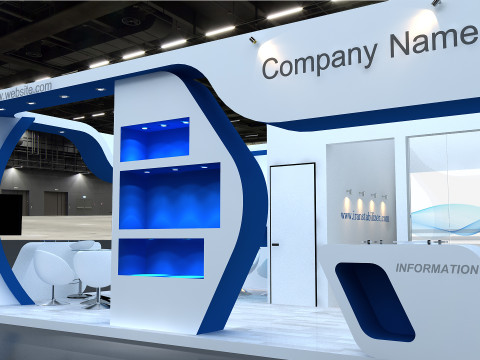 3D Exhibition Stand 3D Model