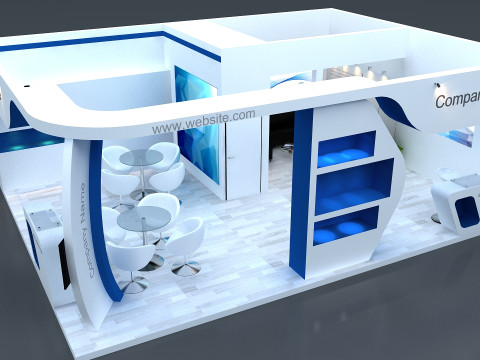 3D Exhibition Stand 3D Model
