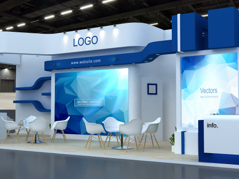 3D Exhibition Booth Design 3D-Modell