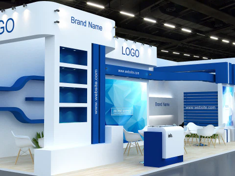 3D Exhibition Booth Design 3D Model