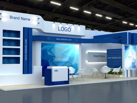 3D Exhibition Booth Design 3D Model