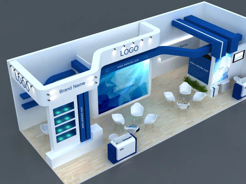 3D Exhibition Booth Design 3D Model