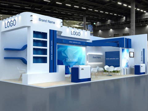 3D Exhibition Booth Design 3D Model