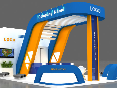 3D Exhibition Stand 3D Model