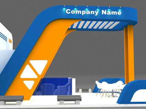 3D Exhibition Stand 3D Model