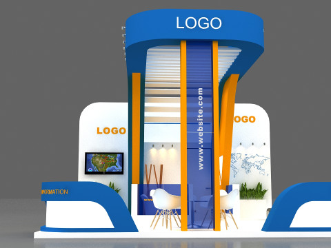 3D Exhibition Stand Modelo 3D
