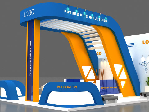 3D Exhibition Stand Modelo 3D